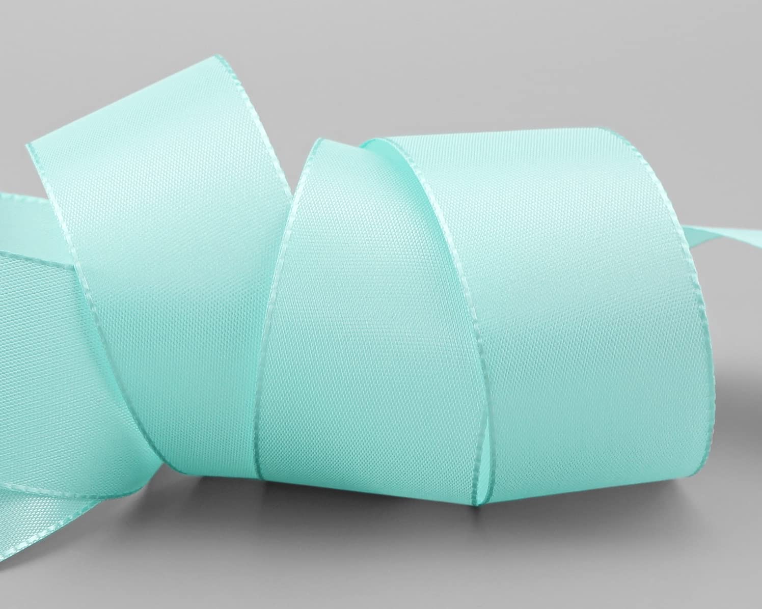 finemark 50 m x 40 mm Mint Decorative Ribbon Gift Ribbon Fabric Ribbon Table Decoration Wedding Easter Ribbon Visco TAFT Mint Green Card Making Crafts