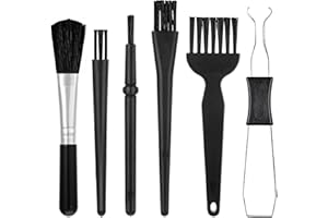 Oxfraki 6PCS Keyboard Cleaning Kit with Keycap Puller & Switch Puller, Mini Anti-Static Dust Brush for Computer Motherboard Camera Small Space, Stainless Steel Key Remover for Mechanical Keyboard