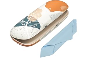 NPOOYI Eyeglasses Case, Hard Shell Protective Case for Glasses, Unisex for Women Men