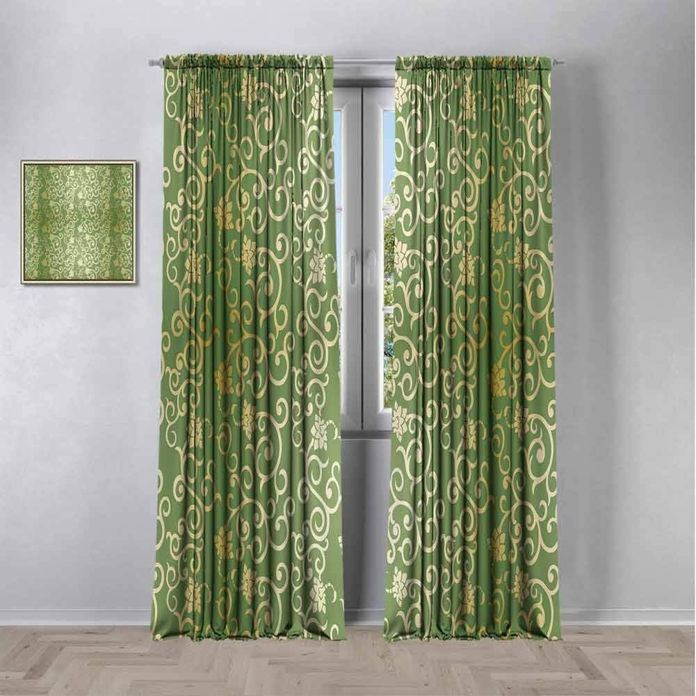 Amazon Com Songdayone Sage Shading Insulated Curtain Old