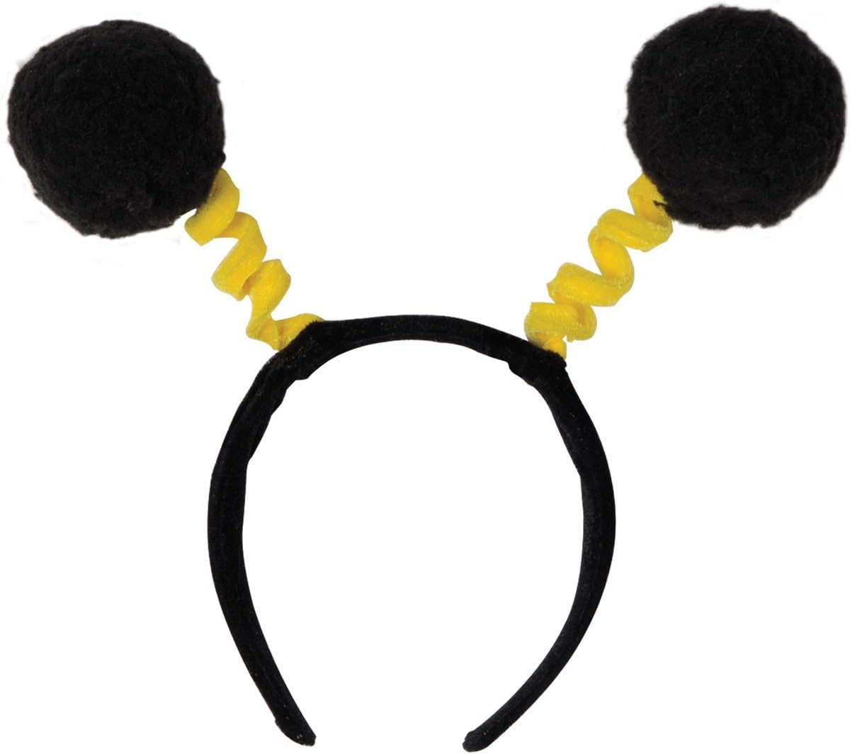 Soft-Touch Pom-Pom Boppers (black & yellow) Party Accessory (1 count) (1/Pkg): Childrens Costume Accessories: Kitchen & Dining