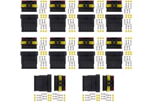 MUYI 20-16AWG, 10 Kit 6 Pin Way Waterproof Electrical Connector 1.5mm Series Terminals