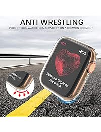 MARGE PLUS 38mm Case for Apple Watch Screen Protector, (3 Pack) Soft TPU All-Around Ultra-Thin Clear Cover for iWatch 38mm Apple Watch Case Series 3, Series 2