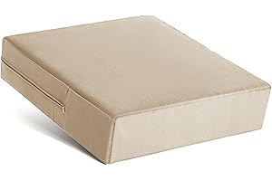 Tromlycs Recliner Cushions for Elderly Long Sitting Gel Memory Foam Cushion for Recliner 20 x 20 x 5 Inch Khaki