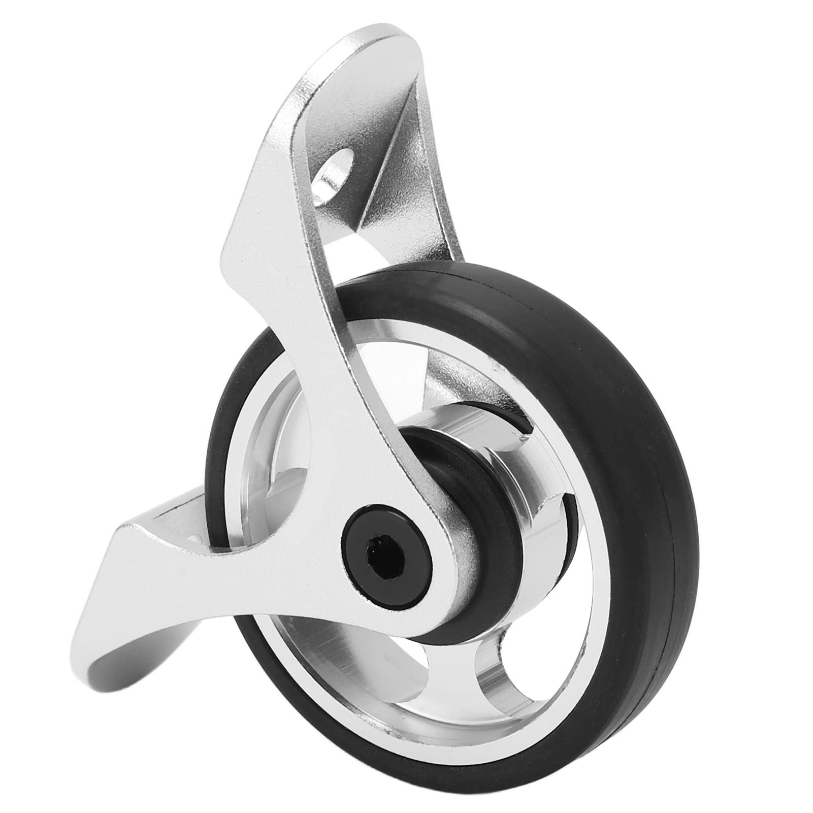 VGEBY Folding Bike Mudguard Bearing Easy Wheel Ultralight Aluminum Alloy Rubber Mud Removal Wheelset for Brompton Bike Spare Accessories(Silver) Ride Other