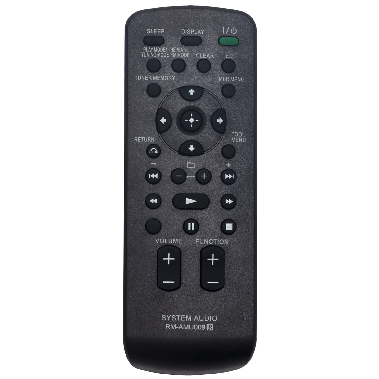 VINABTY RM-AMU009 Replacement Remote Control Compatible with Sony Audio System CMT‑MX500i HC-EC609iP MHC-EC69i MHC-EC709iP MHC-EC909iP CMT-HX80R SS-CHX50 HCD-HX80R CMT-BX20i CMT-FX300i SS-CFX20