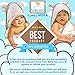 Premium Bamboo Hooded Baby Towel and Washcloth Set, Extra Soft | Organic Baby Towels with Hood | Extra Large, 2x Thick Baby Bath Towel | Baby Hooded Towel for Boy, Girl, Newborn, Infant and Toddler