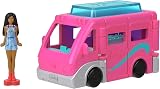 Barbie Mini BarbieLand Doll & DreamCamper Vehicle Set 1.5 inch HYF39 view 4
