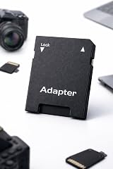 Harrista 5X Micro SD to SD Card Adapter Converter for Camera Laptop PC Black view 2