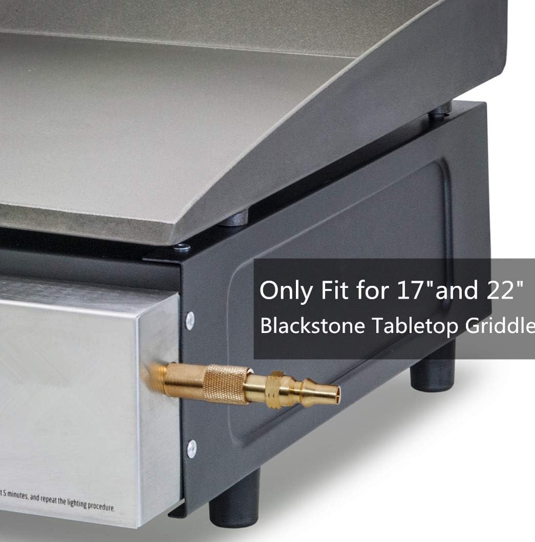 DOZYANT 1/4 inch RV Quick Connect Adapter Conversion Fitting for Blackstone Tabletop Grill 17