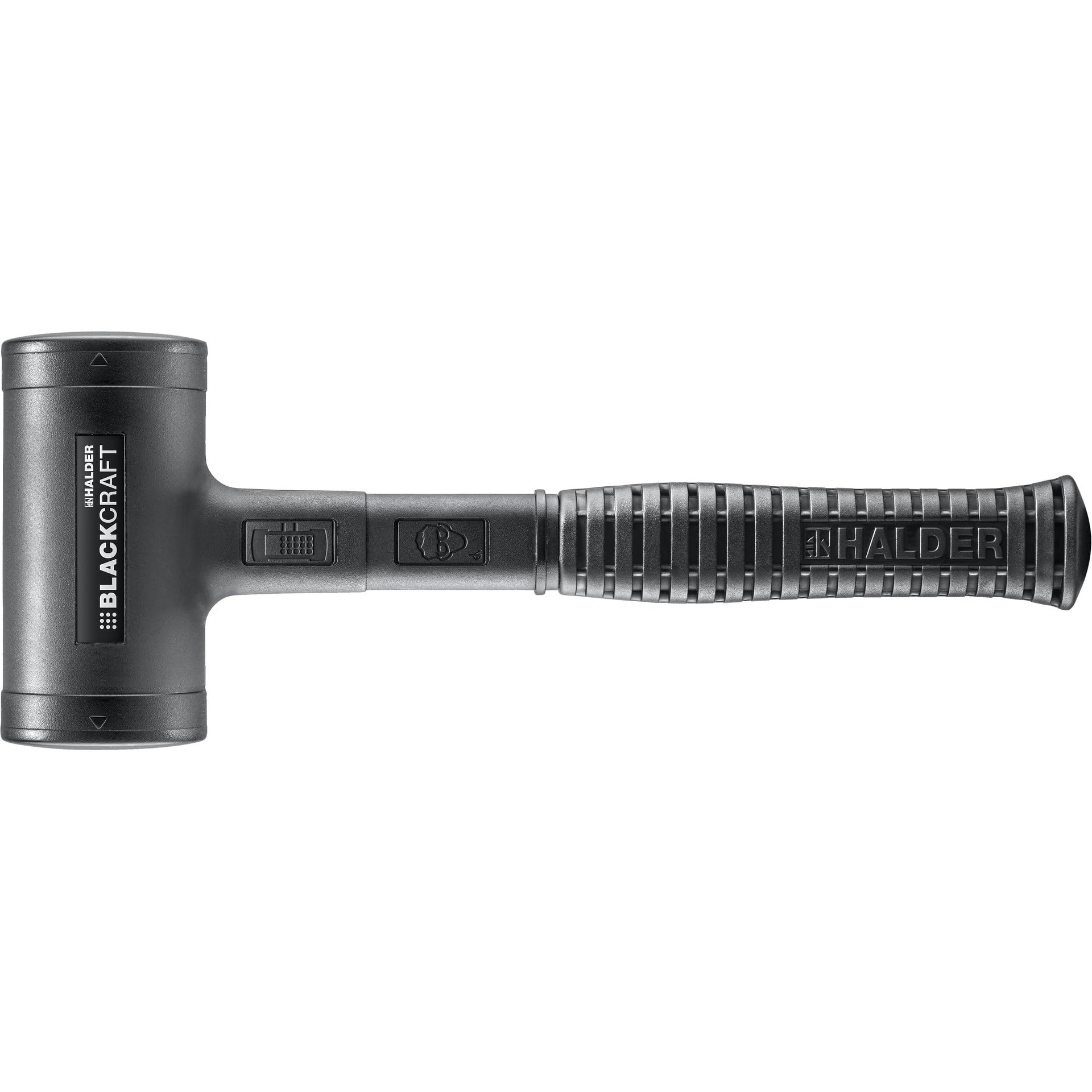 Halder 3379060 "Blackcraft" Anti-Slip Soft-Face Mallet, Multi-Colour, 60 mm