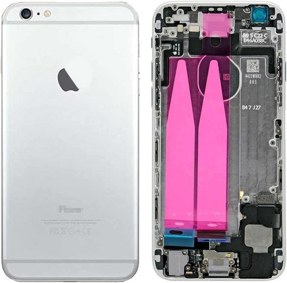 For iphone 6 4.7 inch Full Assembly Back Cover Housing Cover Replacement with Card Tray & Volume Control Key & Power Button & Charging Port & Speaker(sliver)