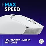 Logitech G309 Wireless Gaming Mouse White HERO 25K 86g 6 Buttons view 2
