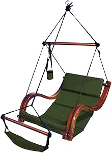 outdoor swing chair with footrest