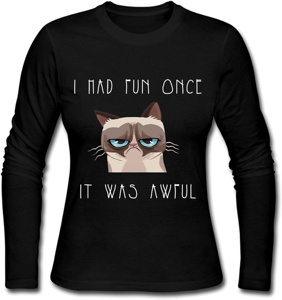 Grumpy Cat Tshirts For Woman Long Sleeve Clothing