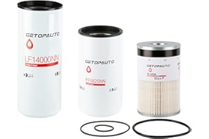 GETOPAUTO Oil Change Kit LF14000NN FF5825NN FS19765 Compatible with Cummins Fleetguard