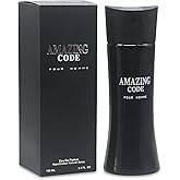 AFLUXE Amazing Code Men's Cologne,Bold Scent Eau de Toilette,3.4 Fl Oz Perfume for Men Every Day Used