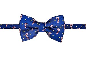 Retreez Delightful Christmas Candy Canes Pattern Pre-tied Boy's Bow Tie