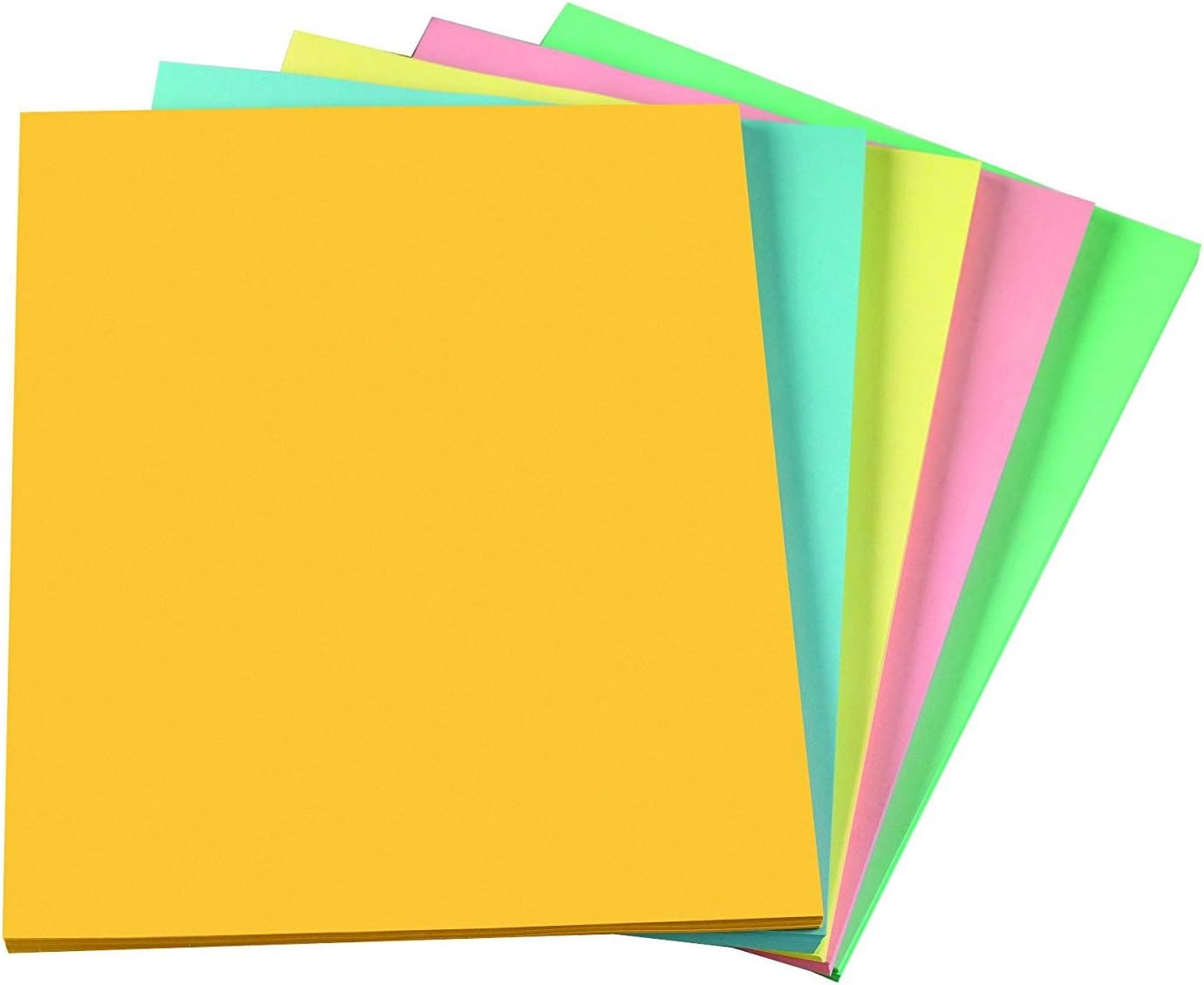 1InTheOffice Pastels Colored Copy Paper, Assorted, 8.5 x 11 inch Letter Size, 20lb Density, (400 Sheets) : Office Products