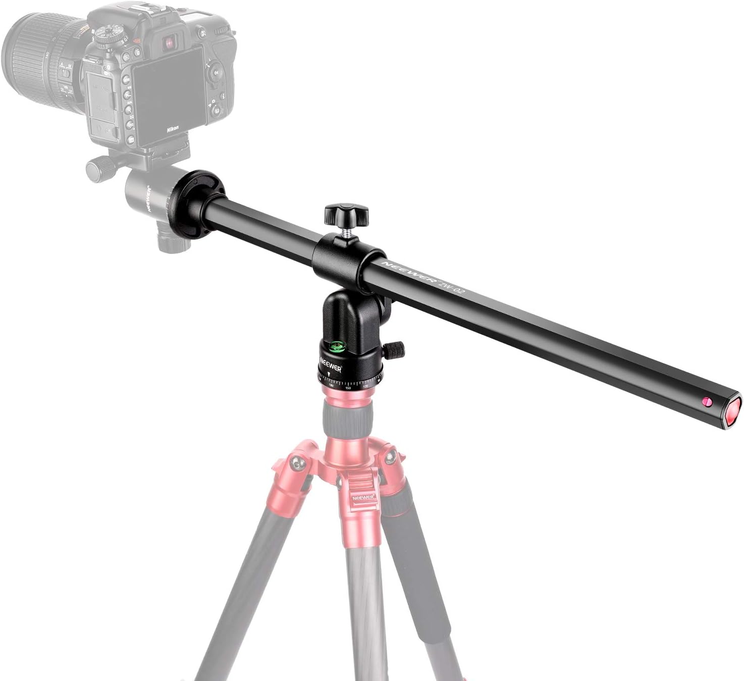 Neewer Tripod Boom Arm, 19.7" Horizontal Center Column Tripod Extension