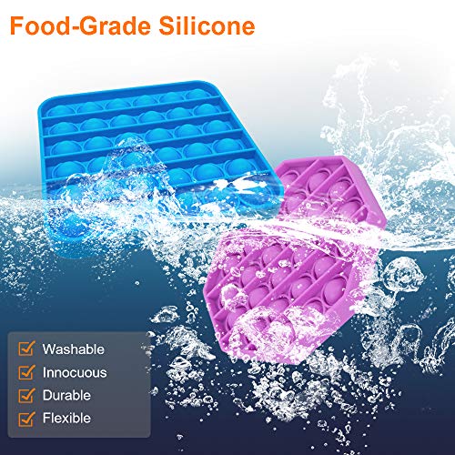 Pop Fidget Toy,Push Pop Bubble Fidget Sensory Toy for Kids Adults Interactive Games,Silicone Autism Special Needs Stress Anxiety Relief Toys Novelty Gifts for Girls Boys (Octagon Rainbow)