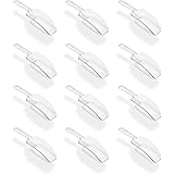 Super Z Outlet 5.5" Mini Acrylic Plastic Kitchen Scoops for Weddings, Candy Dessert Buffet, Ice Cream, Protein Powders, Coffe