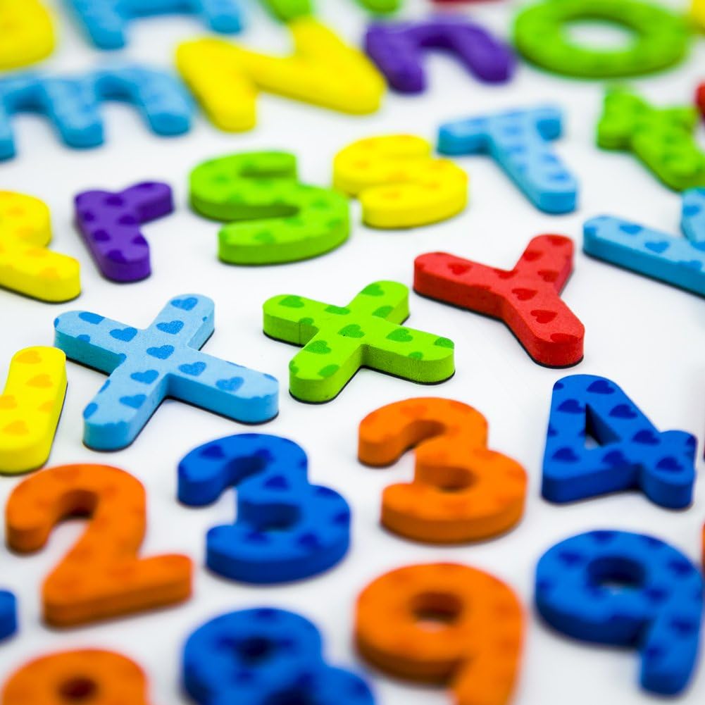 MAGTiMES Magnetic Letters and Numbers for Educating Kids in Fun -Educational Alphabet Refrigerator Magnets -112 Pieces (Letters and Numbers): Toys & Games