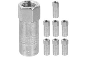 SHINYPASING Grease Nozzle 8Pcs Metal Coupler Replacement Tips Flat Tip Compatible Grease Tools