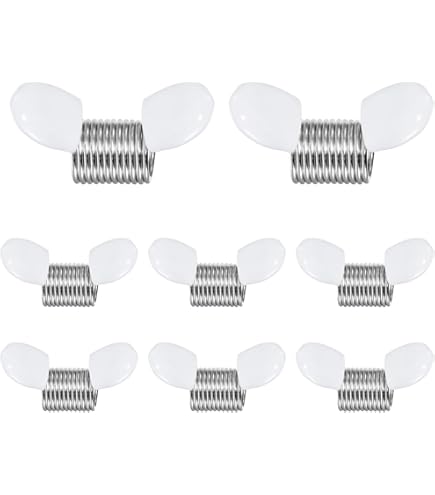 8 Pcs 10mm Bead Clamps For Jewelry Making - Spring Steel Wire Stoppers With Storage Case