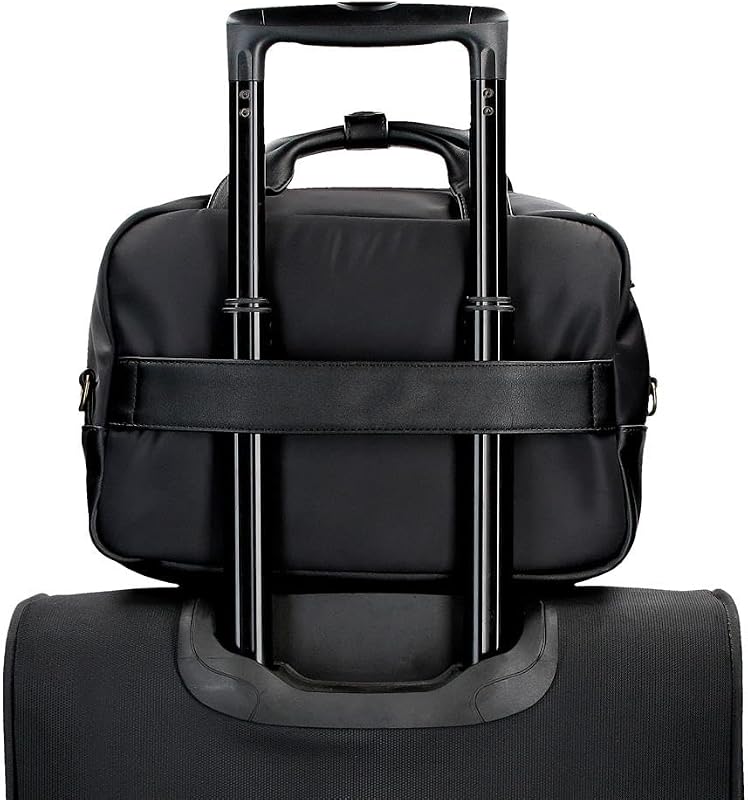 Morgan Trousse de Toilette Adaptable avec bandoulière Noire 31 x 21 x 15 cm Polyester et PU by Joumma Bags, Noir, Talla única, Trousse de Toilette Adaptable avec bandoulière