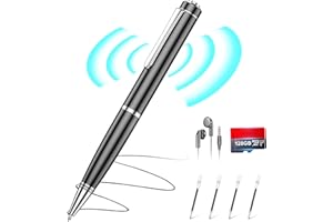 ZIPCIDE Voice Recorder with Playback, 128GB Digital Voice Activated Recorder with Intelligent Noise Reduction, Recording Device, 4800Hrs Smart Tap Dictaphone for Lectures Meeting, Class, Work, Interviews