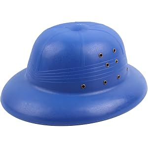 Sholeno Plastic Pith Helmet Outdoor Work Cap For Jungle Safari Explorer Costume Zookeeper Hats