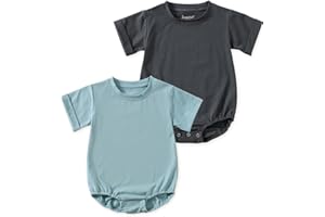 Jimonda Baby Cotton 2Pcs Toddler Boy Girl Short Romper Set Short Sleeve Outfits For Infants