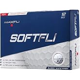 Maxfli SoftFli Gloss Golf Balls &ndash; White