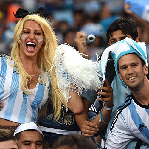 image for AUTUWT 2018 Soccer World Cup Drawstring Knapsack Bag Stickers Hand Hel