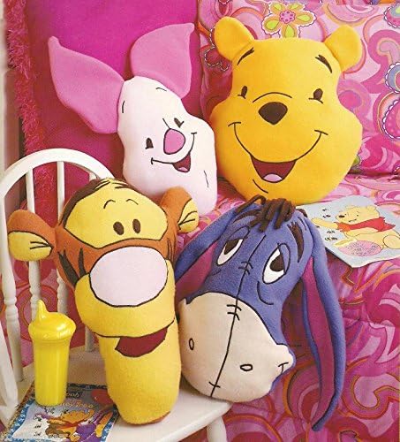 Amazon Com Disney Pooh Huggable Pillow Pals Piglet Eeyore Tigger