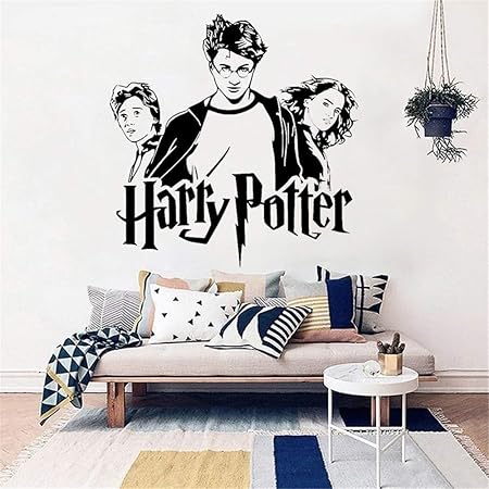 wandaufkleber Harry Potter Trio Ron Hermine Hogwarts Kunst für Kinderzimmer Kinderzimmer Schlafzimmer Dekor