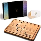 Illinois Cutting Board Personalized Gifts for Home, State Home Decor Gift, Moving Away Gifts, Wood Bamboo Illinois Gifts, Custom Destination Gift