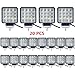 Led Light Bar,Lumitek 20PCS 4inch 48W Led Work Light Square Flood lights Off-road Lights Led lights for Trucks,Off-road Vehicle, ATV, SUV, UTV, 4WD, Jeep, Boat and more ... primary