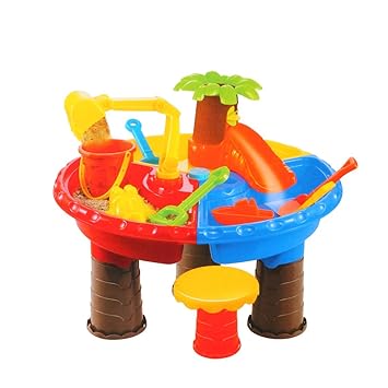 Children Summer Beach Activity Table Beach Toy Large Baby Play Water Digging Sandglass Play Sand Tool Suitable For Toddler Over Fun Sand Toys Set For