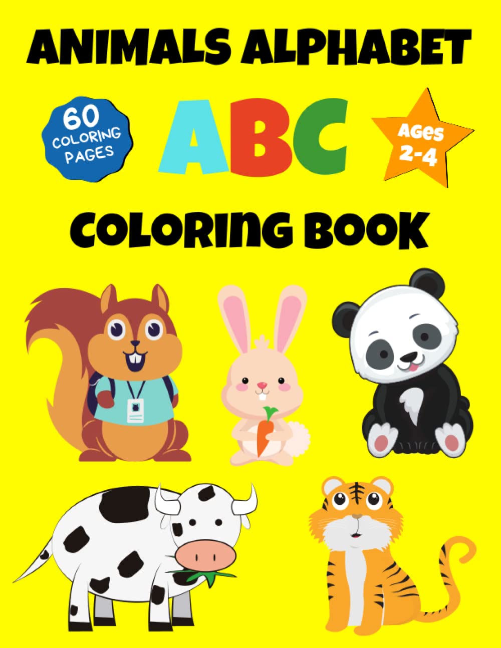 Animals alphabet abc coloring book for kids ages 2-4: Animals ...