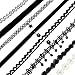 FIBO STEEL 10-12 Pcs Leather Chain Necklace for Women Girls Choker Necklace Velvet Length Adjustable