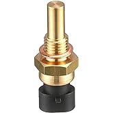 GKmow 1 PC Engine Temperature Sensor, ECT Temp Sensor Replace 15404280 12191170 60811520 12608814, Car Parts, Compatible with Delphi (Gold)