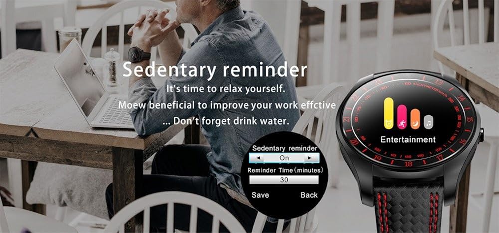 Star_wuvi Fitness Tracker HR, Reloj Inteligente con música ...
