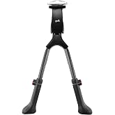 Lumintrail Center Mount Bike Double Leg Kickstand - Adjustable Height Kick Stands for 24, 26, 27.5, 29 Inch Adult Bicycles - Perfect for Cruiser, Road and Hybrids