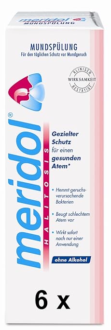6 meridol Halitosis Mundspülungen je 400 ml