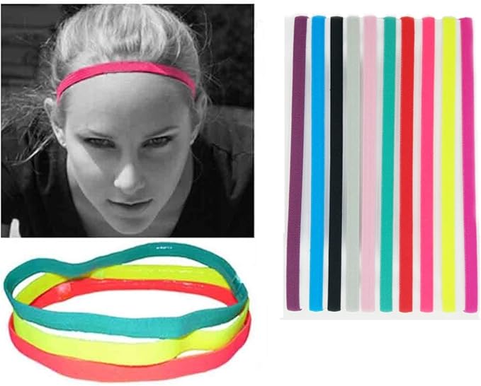 nacola Sport-Stirnband Keine Rutsch Haarband Elastic Pullover 1 cm