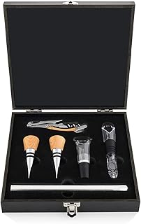 Laguiole Style de Vie Korkenzieher-Set, Sommelier-Set, 6-teilig, Eichenholz