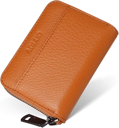 Amazon Acluo 天然牛革 クレジットカードケース Ykkファスナー メンズ カードケース 小型 おしゃれ 紳士 大容量 ブラック クレジットカードケース