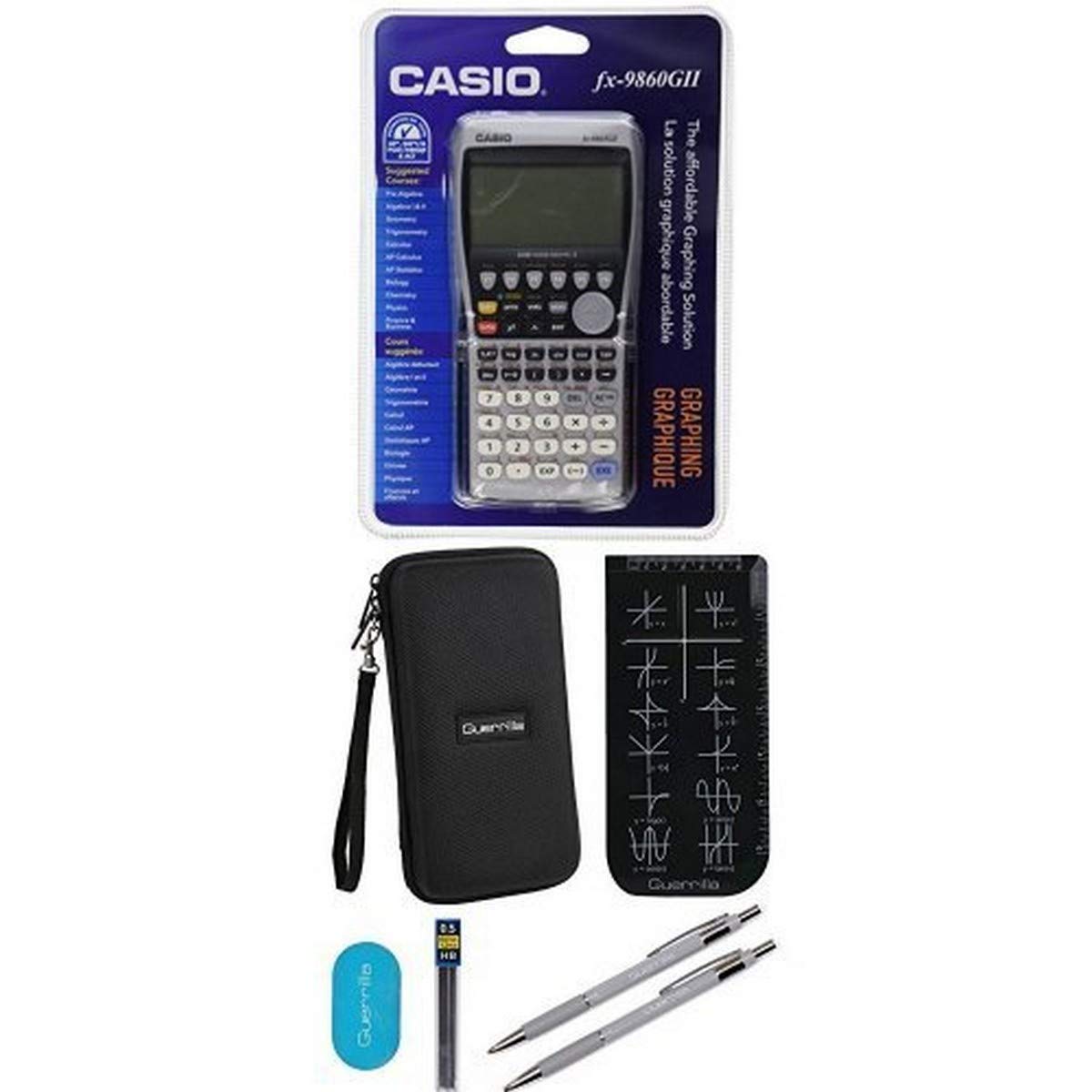 Casio FX-9860 Graphing Calculator With Travel Case And Essential